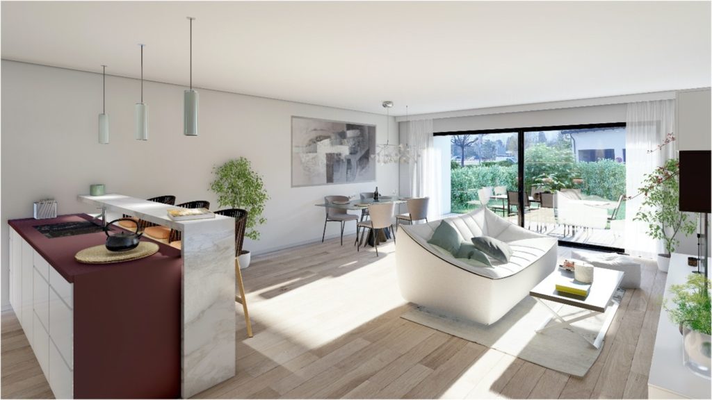 Appartement en rez-de-jardin - Type appartement