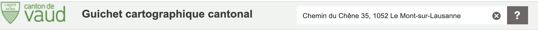 Guichet cartographique cantonal - Recherche LPPPL